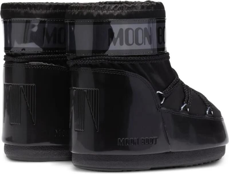 Moon Boot Icon Low Glance satijnen laarzen Zwart - Foto 4