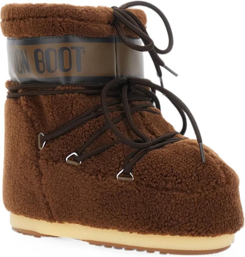Moon Boot Icon Low laarzen met lammy-effect Bruin - Foto 2