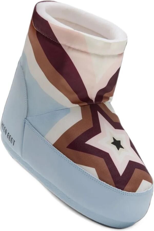 Moon Boot Icon low no lace comet baby blue boots Blauw - Foto 2