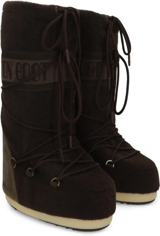Moon Boot Icon nubuck vilten laarzen Bruin - Foto 3