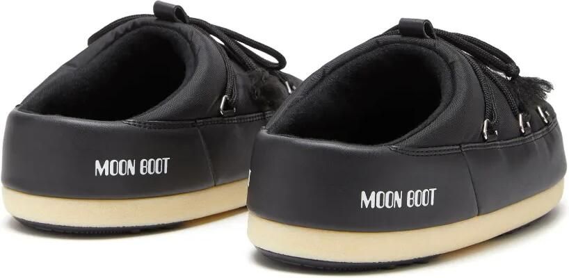 Moon Boot Icon slippers met logoprint Zwart - Foto 4