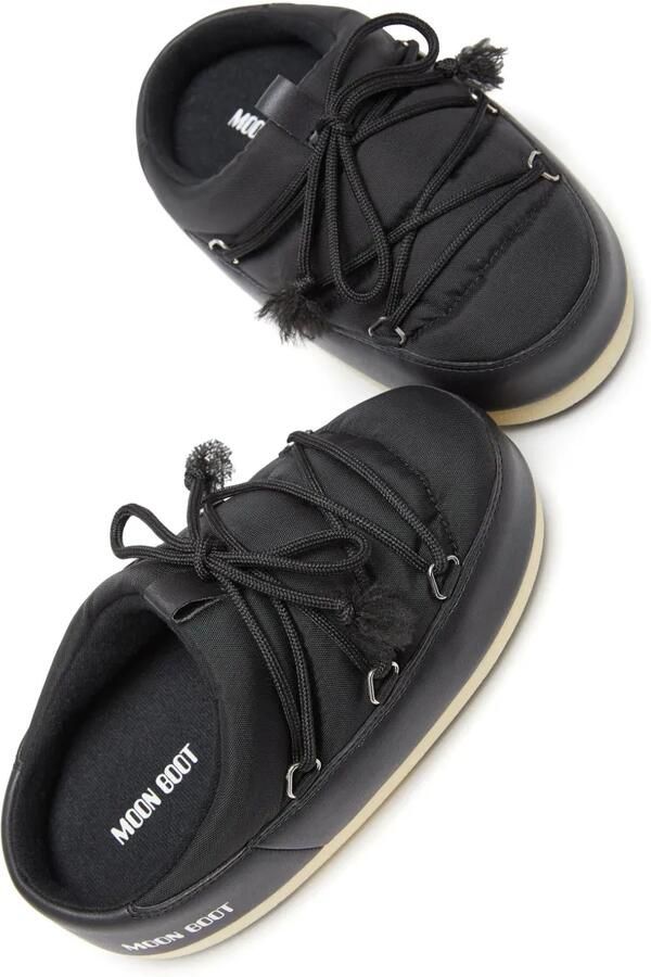 Moon Boot Icon slippers met logoprint Zwart - Foto 3