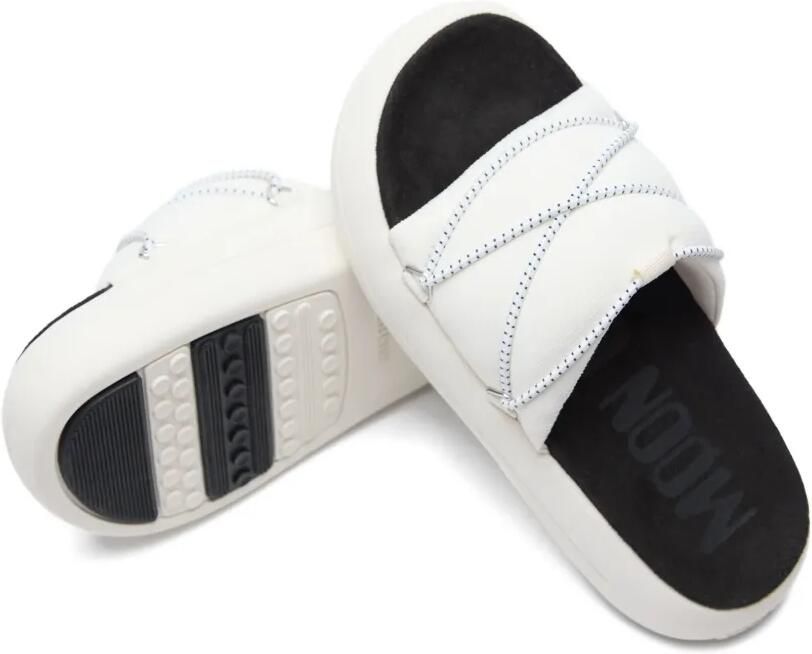 Moon Boot Icon slippers met plateauzool Wit - Foto 3