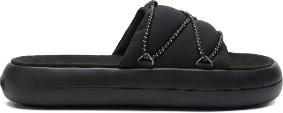Moon Boot Icon slippers met veters Zwart