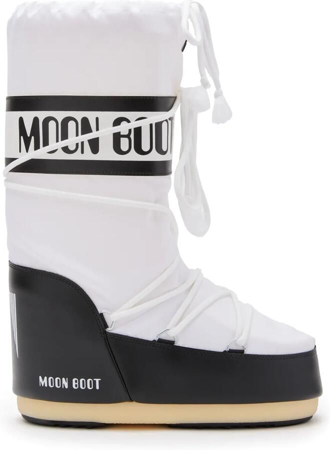 Moon Boot Icon snowboots met logoband Wit