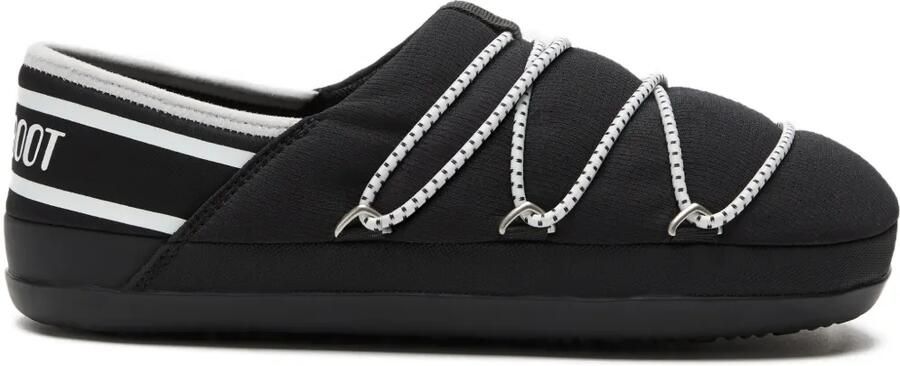 Moon Boot Icon verfraaide slippers Zwart