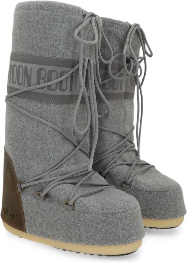 Moon Boot Icon vilten nubuck laarzen Grijs - Foto 3