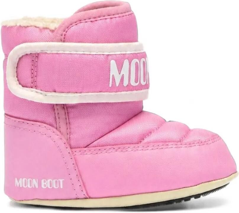 Moon Boot Kids Crib quilted touch-strap boots Roze