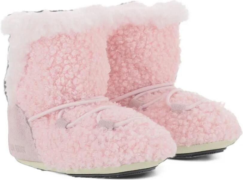 Moon Boot Kids Crib teddy ankle boots Roze