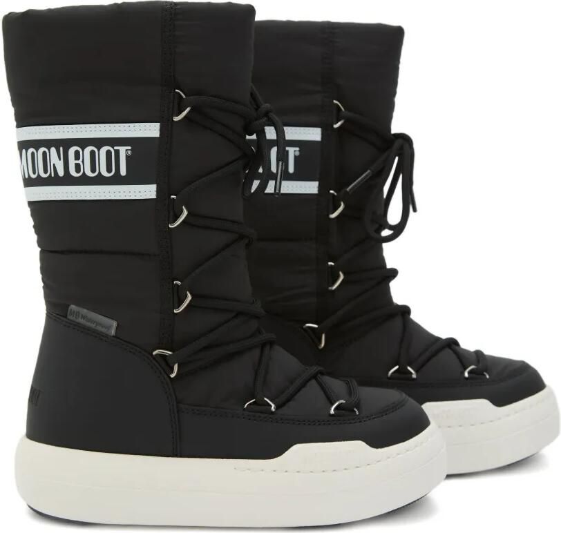 Moon Boot Kids Gewatteerde snowboots met veters Zwart - Foto 3