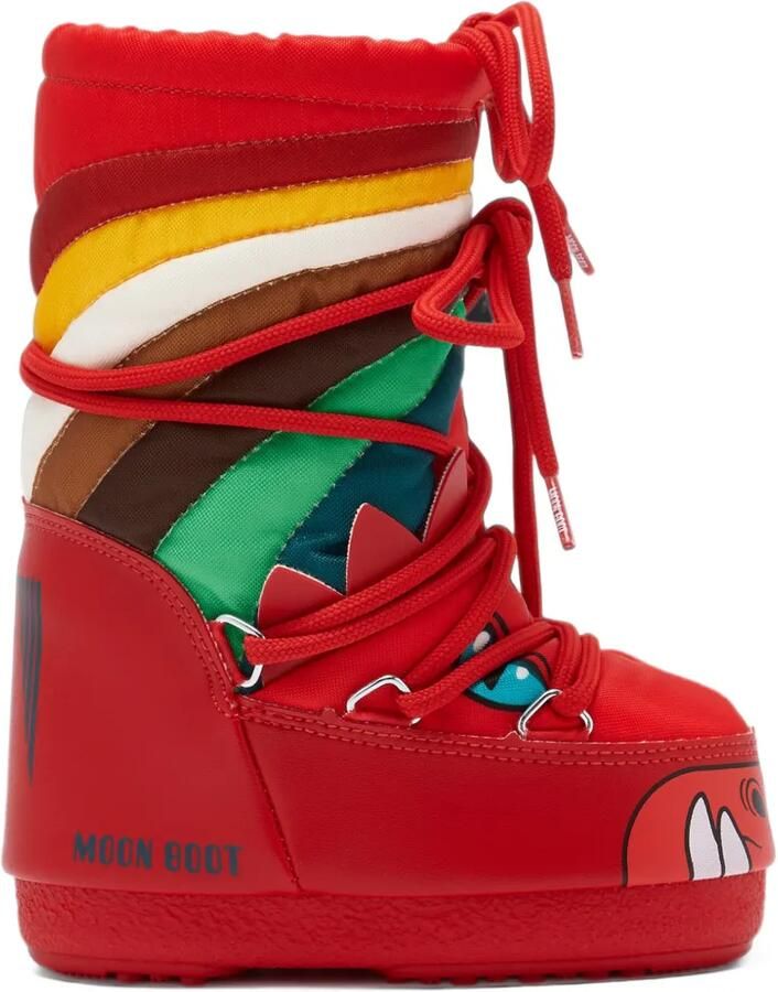 Moon Boot Kids Icon Dino boots Rood