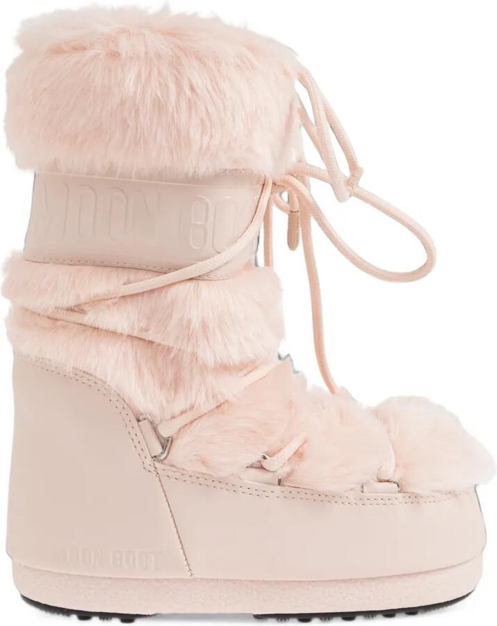 Moon Boot Kids Icon laarzen met imitatiebont Roze - Foto 3