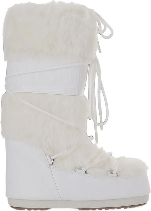 Moon Boot Kids Icon faux-fur lace-up boots Wit - Foto 3