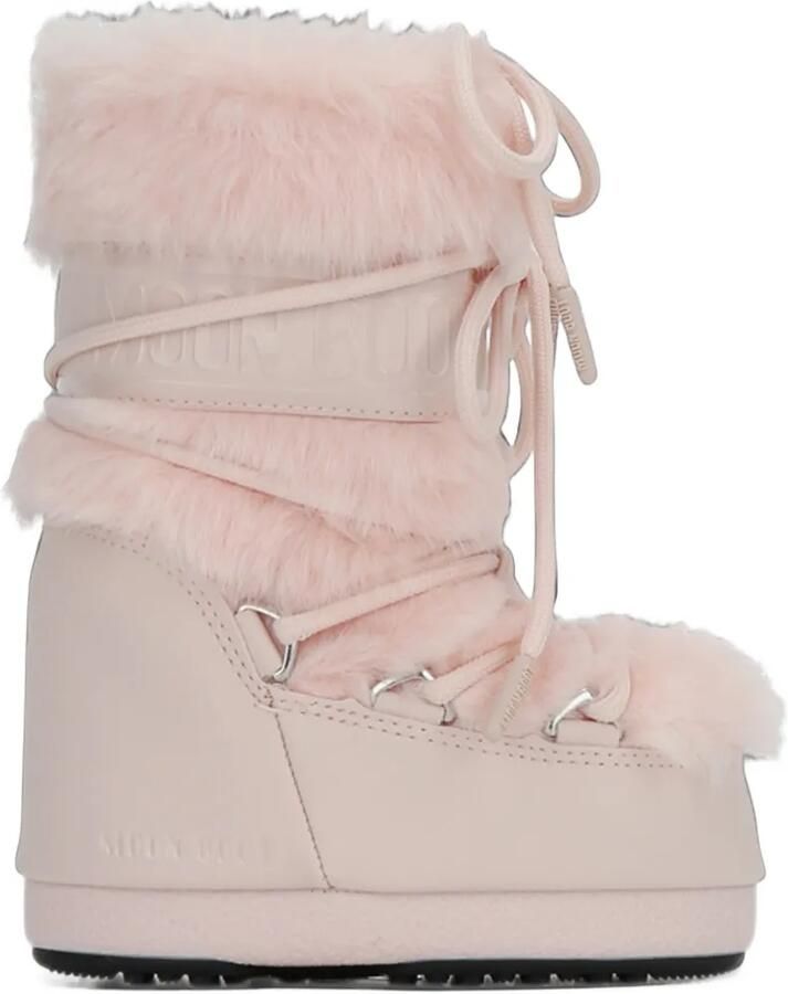 Moon Boot Kids Icon faux-fur snow boots Roze
