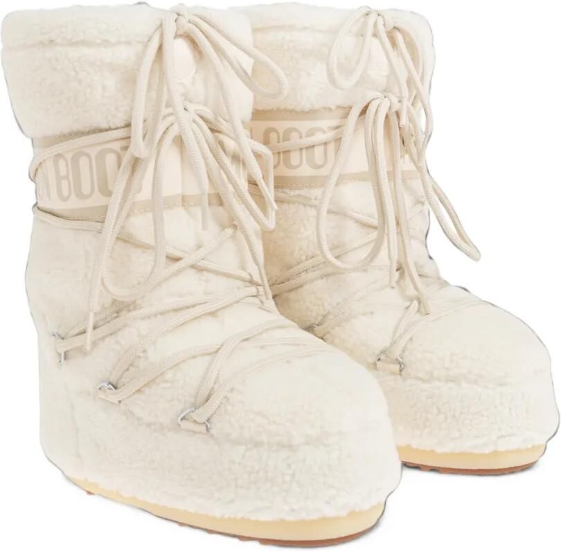 Moon Boot Kids Icon fleece snowboots Beige