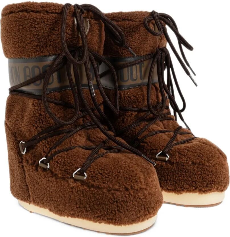Moon Boot Kids Icon fleece snowboots Bruin