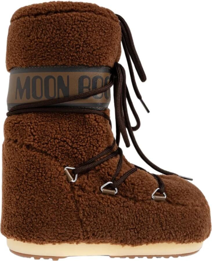 Moon Boot Kids Icon fleece snowboots Bruin - Foto 3