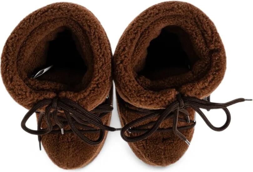 Moon Boot Kids Icon fleece snowboots Bruin - Foto 4