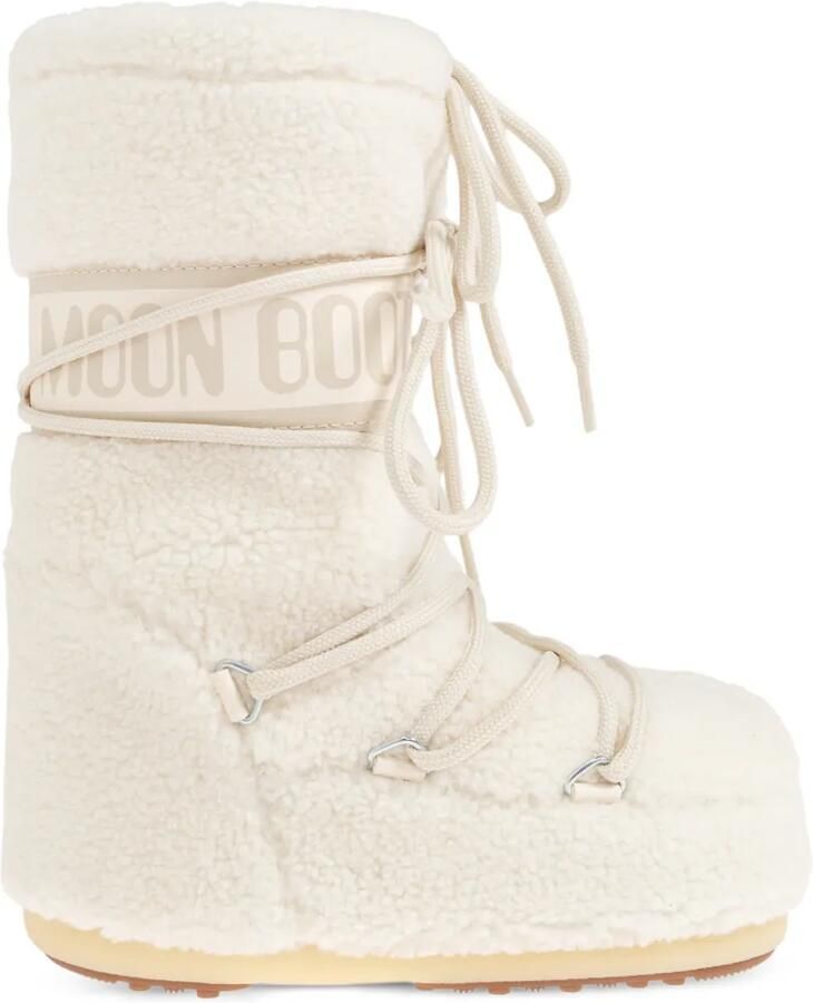 Moon Boot Kids Icon fleece snowboots Beige