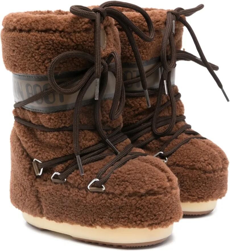 Moon Boot Kids Icon fleece snowboots Bruin