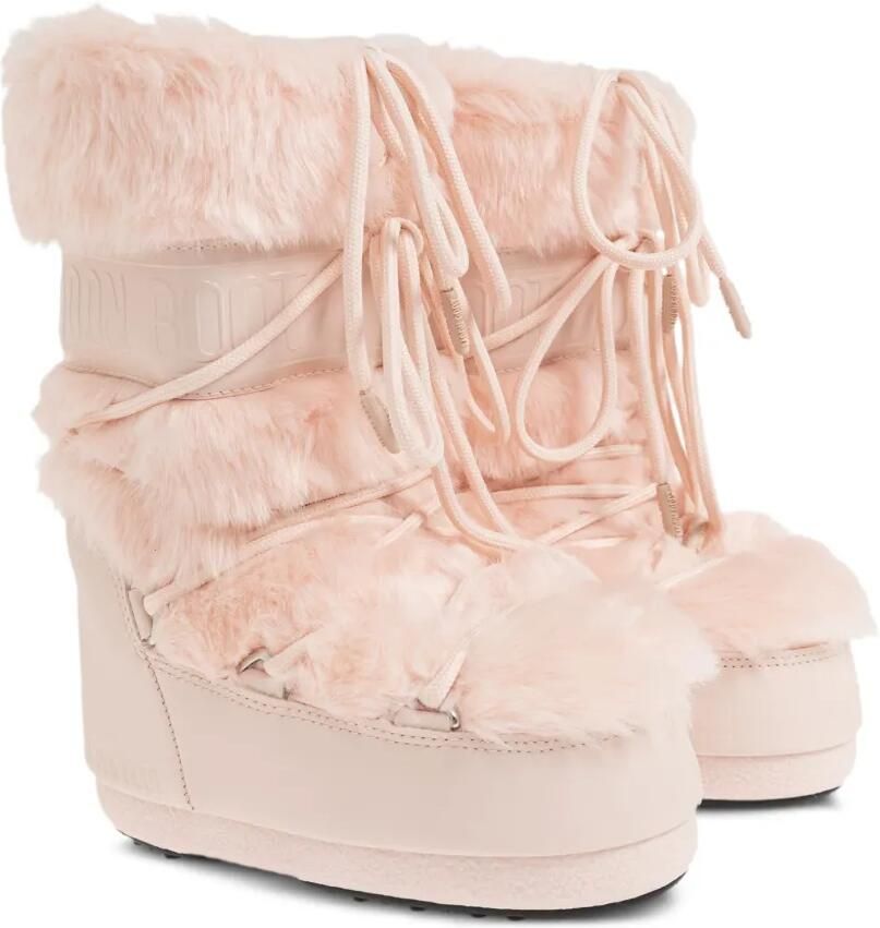 Moon Boot Kids Icon laarzen met imitatiebont Roze