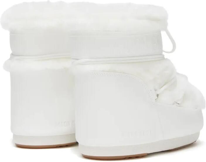 Moon Boot Kids Icon lage snow boots met imitatiebont Wit - Foto 3