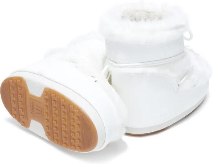 Moon Boot Kids Icon lage snow boots met imitatiebont Wit - Foto 4