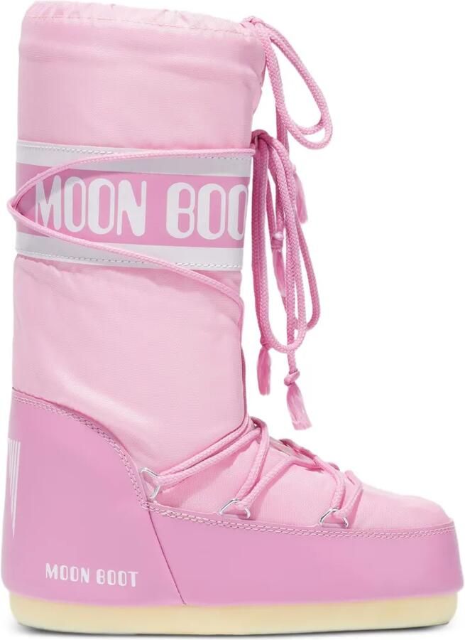Moon Boot Kids Icon logo-print lace-up ski boots Roze - Foto 1
