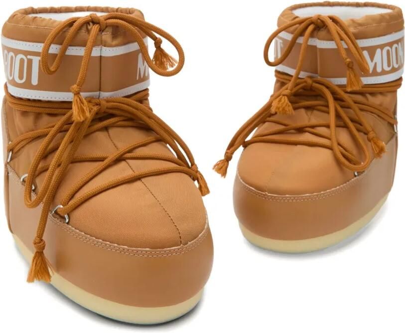 Moon Boot Kids Icon Low Brown veterlaarzen met logo Bruin - Foto 3