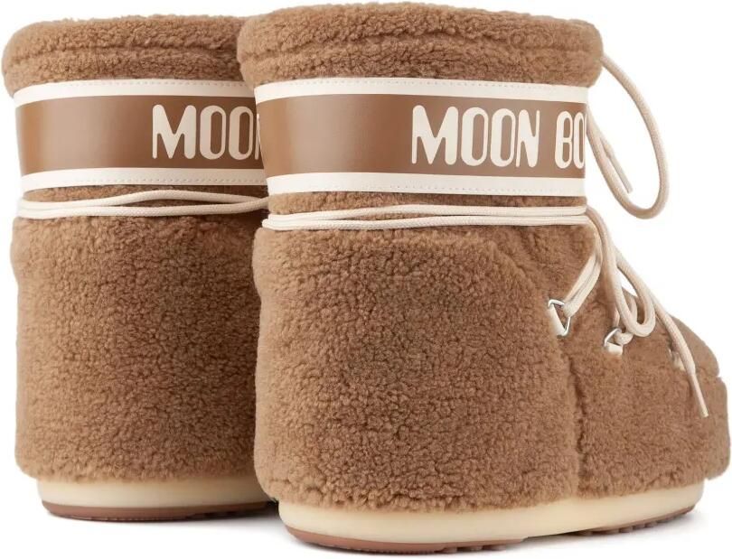 Moon Boot Kids Icon Low Camel veterlaarzen met logo Bruin - Foto 4