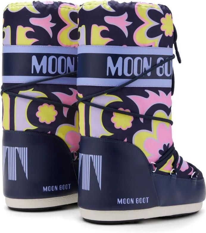 Moon Boot Kids Icon snowboots met bloe print Paars - Foto 3