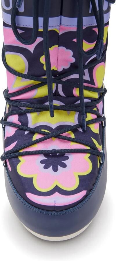Moon Boot Kids Icon snowboots met bloe print Paars - Foto 4