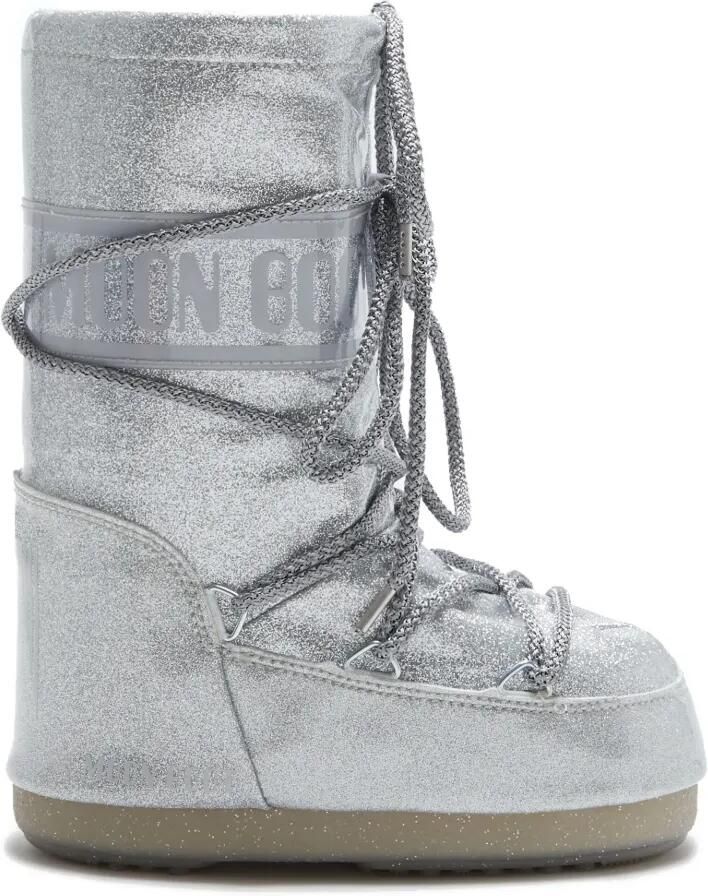 Moon Boot Kids Icon snowboots met glitter Zilver