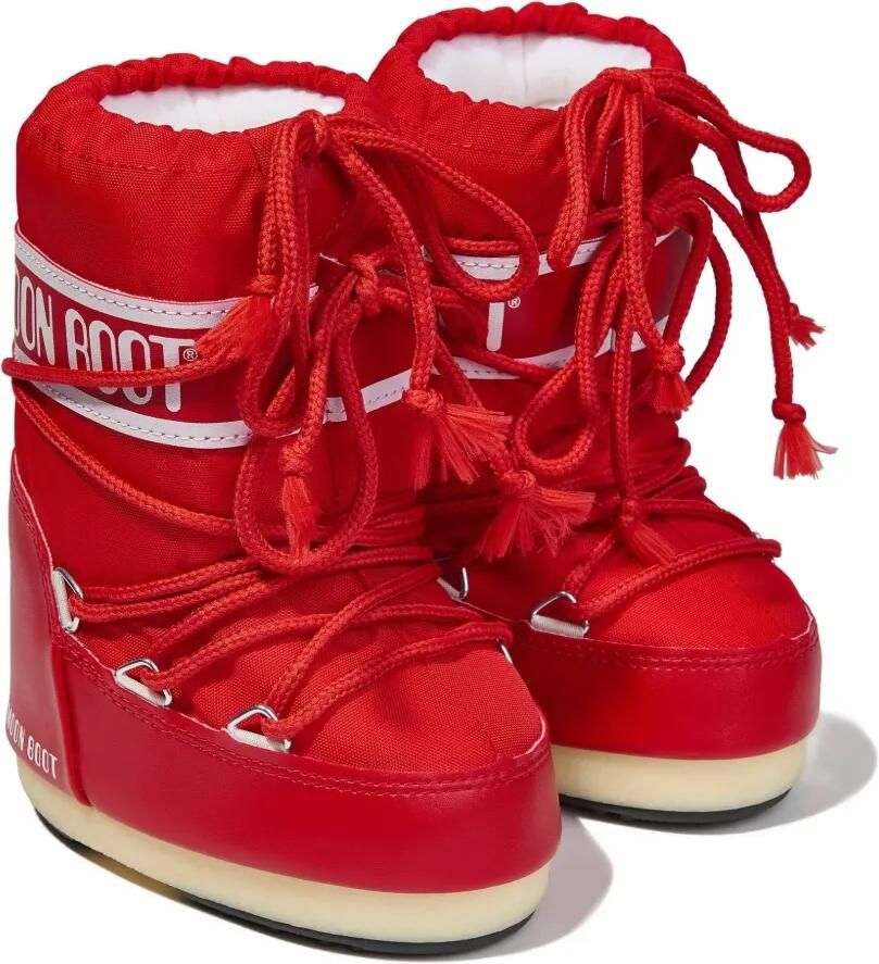 Moon Boot Kids Icon snowboots met logodetail Rood