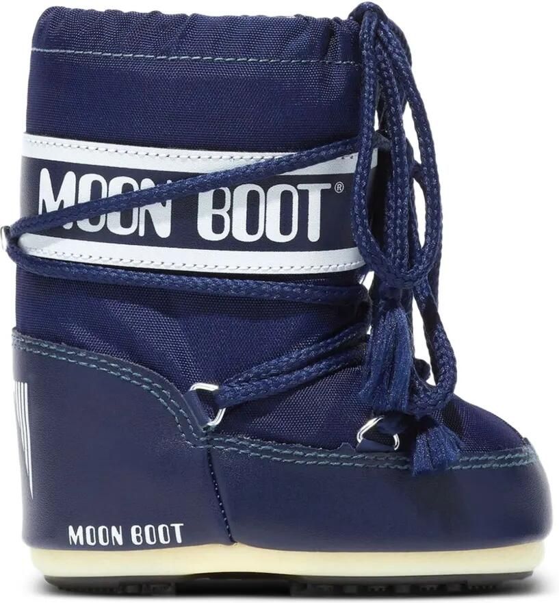 Moon Boot Kids Icon veterlaarzen met logo-print Blauw