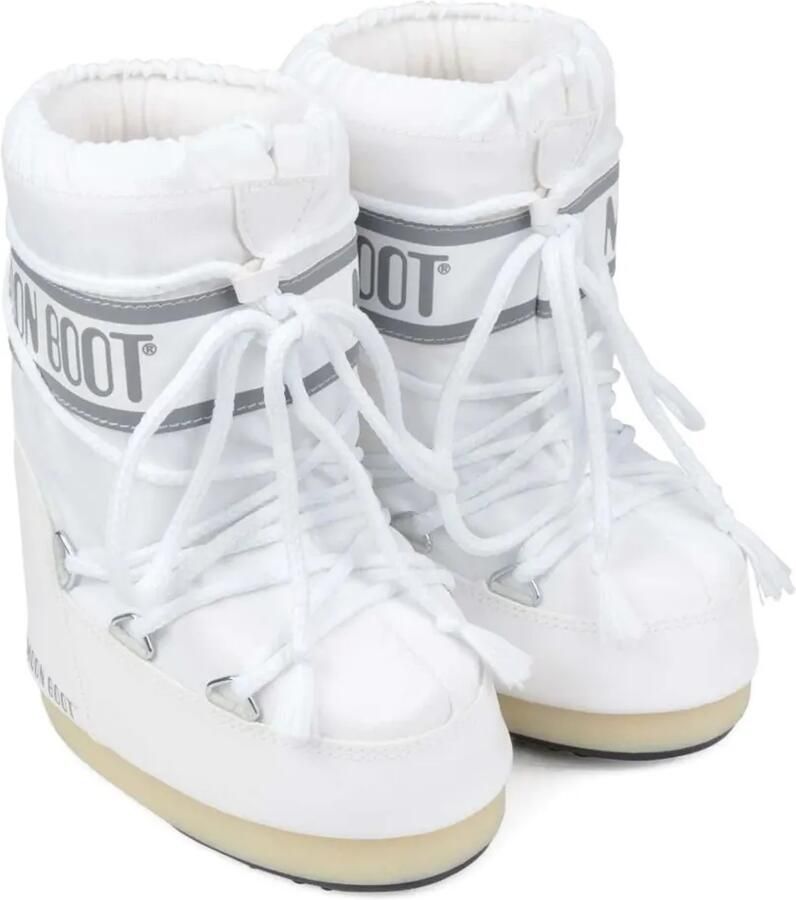 Moon Boot Kids Icon veterlaarzen met logoband Wit