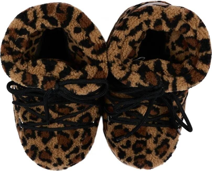 Moon Boot Kids Laarzen met luipaard-print en lammy-effect Bruin - Foto 5