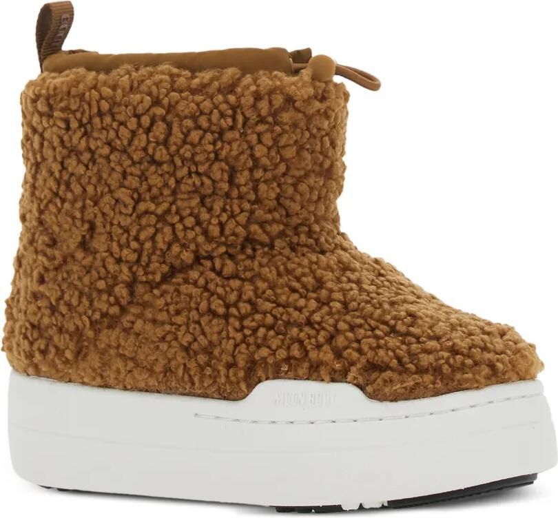 Moon Boot Kids Laarzen met sherpa-textuur Bruin