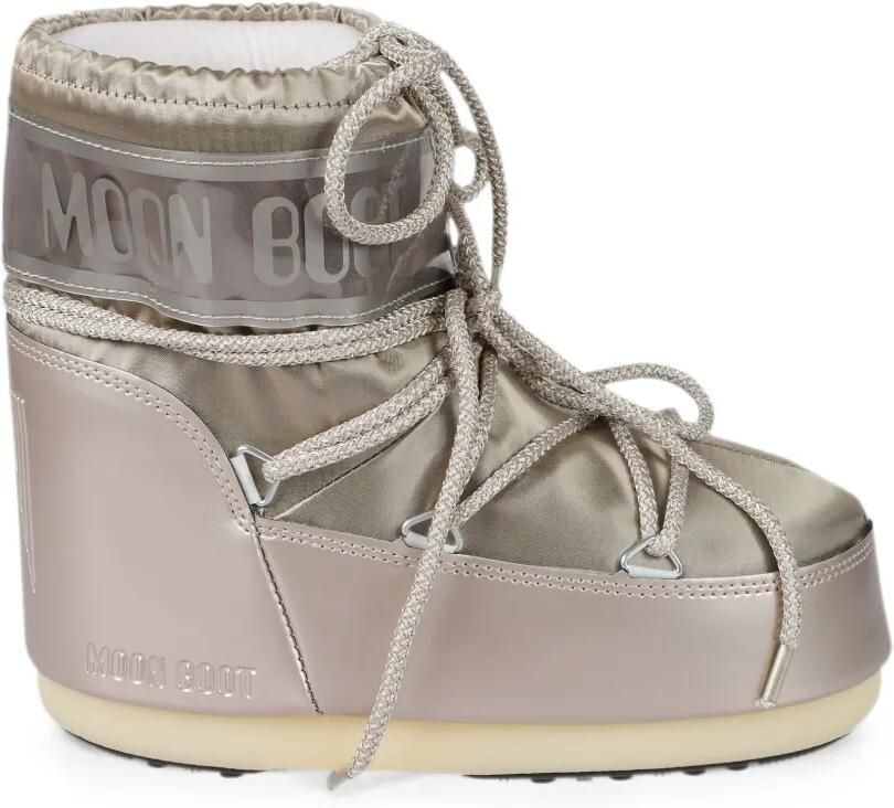 Moon Boot Kids Metallic sneakers Beige