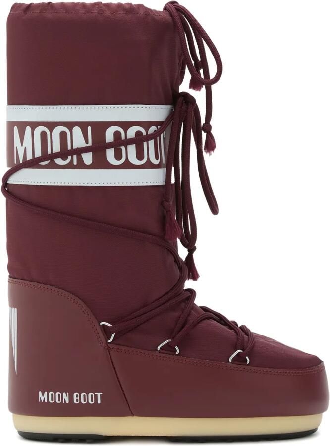 Moon Boot Kids Nylon laarzen met logoband Rood