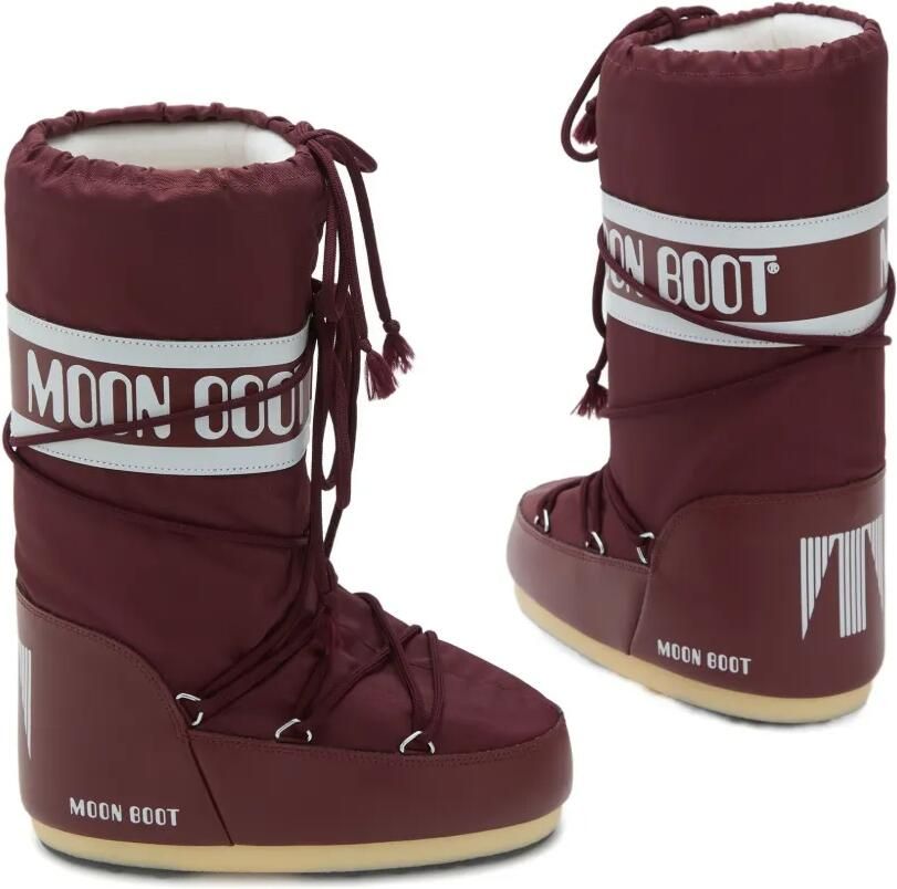 Moon Boot Kids Nylon laarzen met logoband Rood - Foto 3