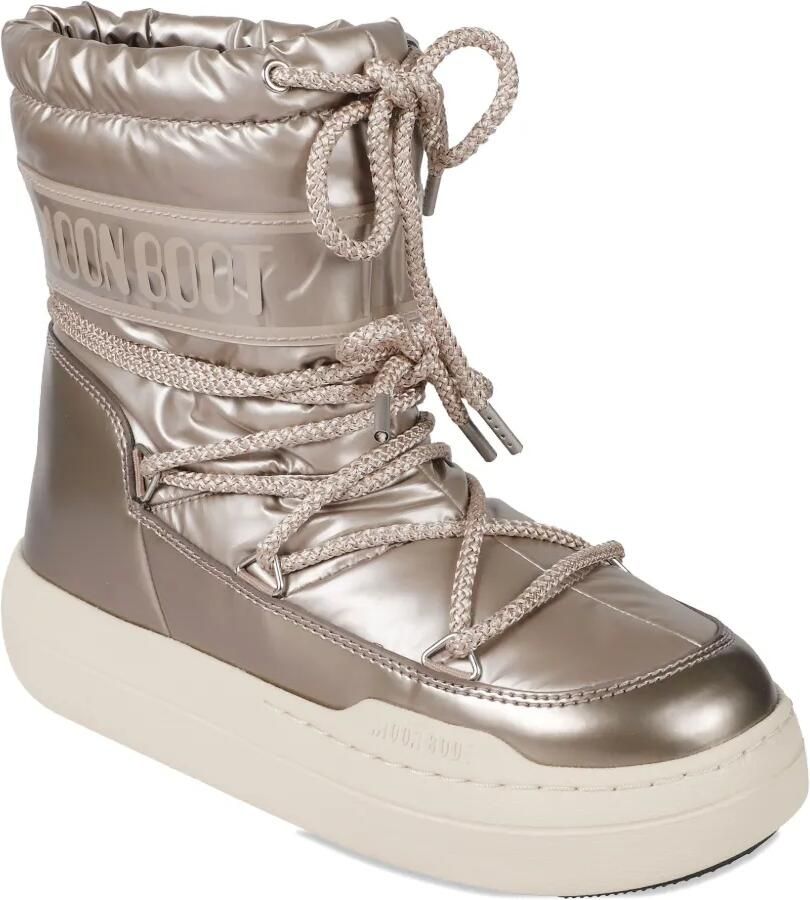 Moon Boot Kids Park snowboots met logo en veters Roze