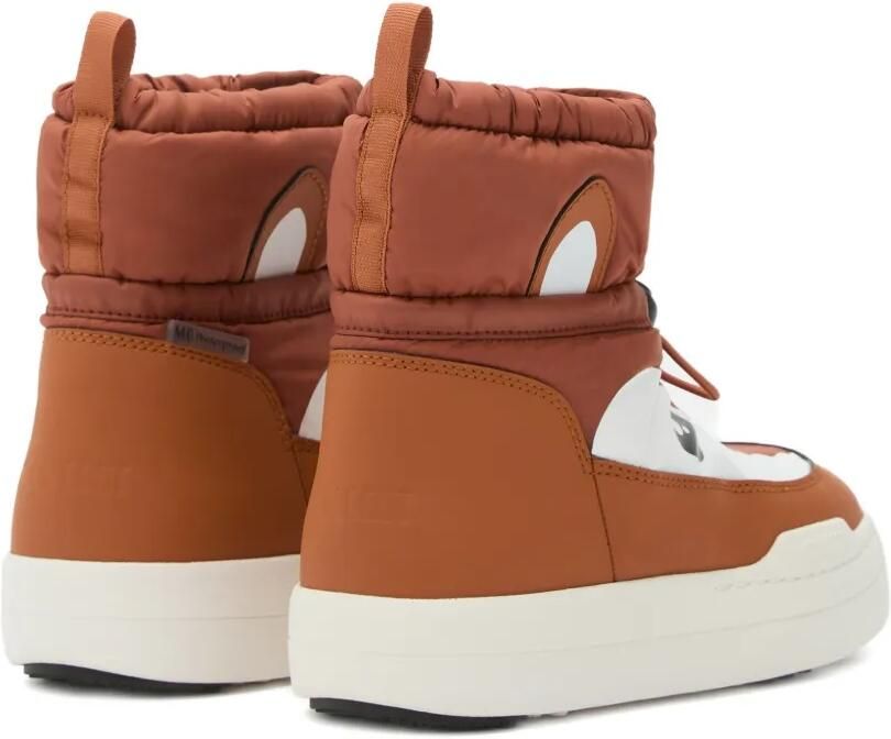 Moon Boot Kids Park Strap gewatteerde snowboots met dierengezicht Bruin - Foto 3