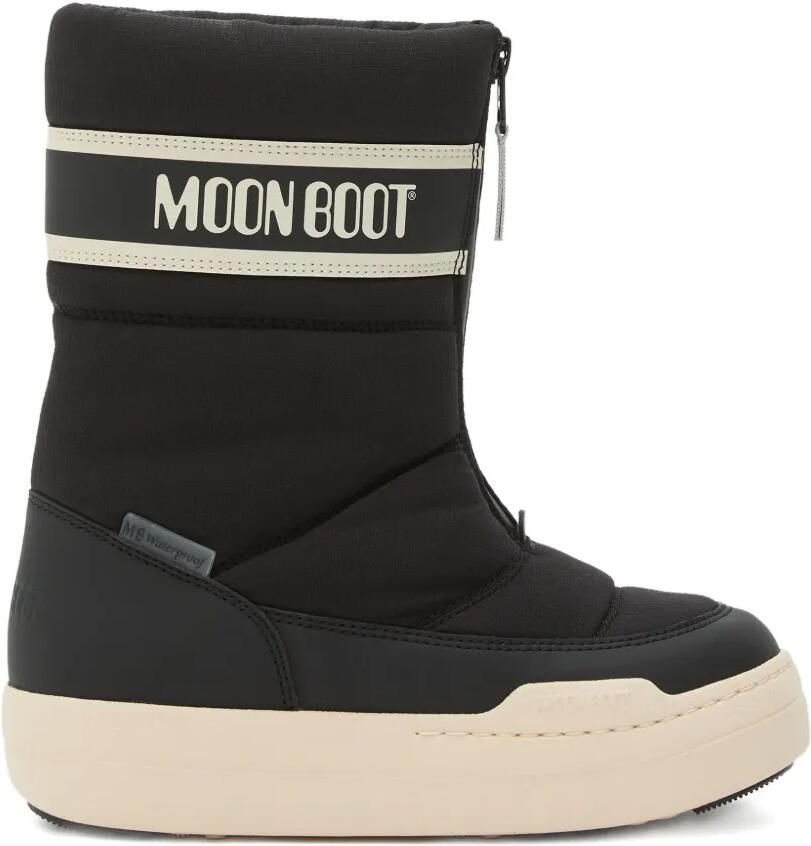 Moon Boot Kids Park Strap gewatteerde snowboots met rits Zwart