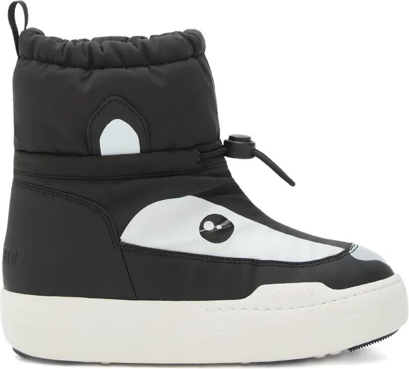 Moon Boot Kids Park Strap snowboots met panda Zwart