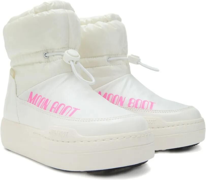 Moon Boot Kids Park Tube snowboots met logo-print Wit