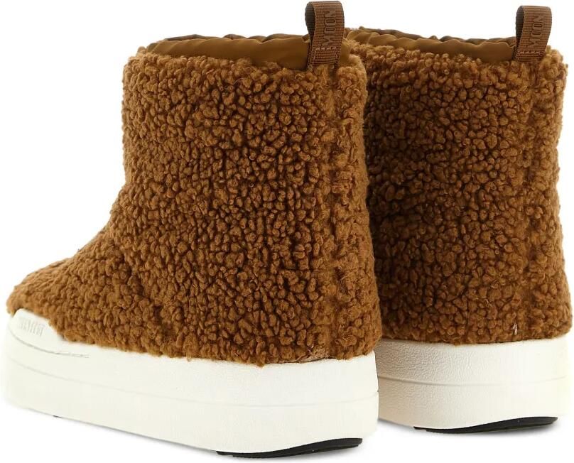 Moon Boot Kids Spark Tube fleece enkellaarzen Bruin - Foto 3
