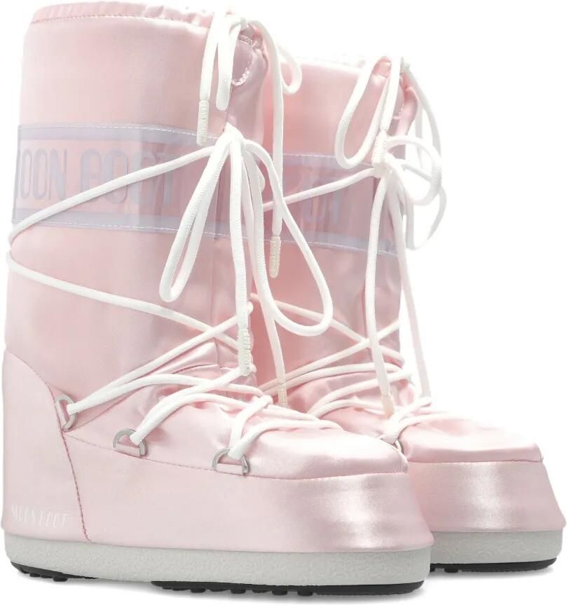 Moon Boot Kids Veterlaarzen met logoband Roze