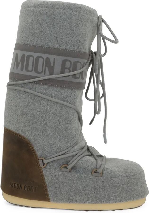 Moon Boot Laarzen verfraaid met logo Grijs