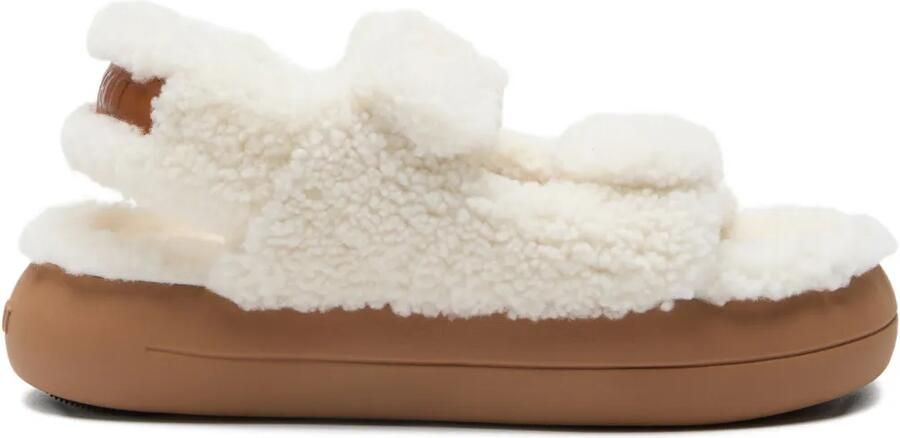 Moon Boot Lammy sandalen met klittenband Wit